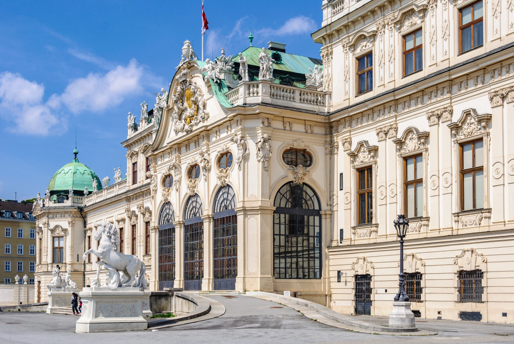 Palácio Belvedere, Viena, Áustria jigsaw puzzle in Castelos puzzles on TheJigsawPuzzles.com