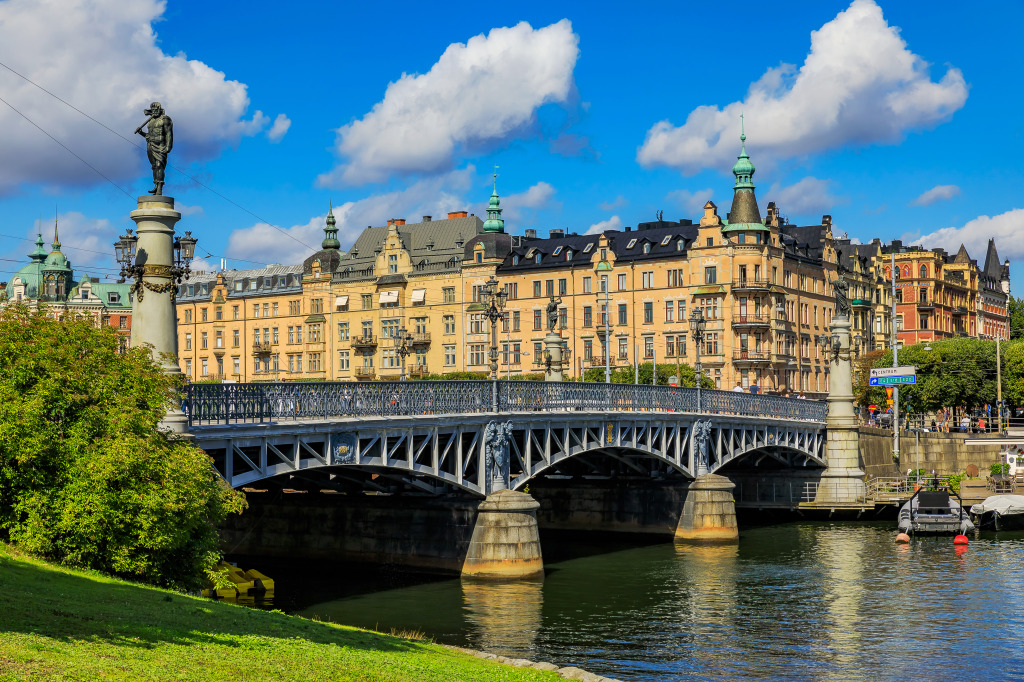 Ostermalm District in Stockholm, Sweden jigsaw puzzle in Bridges puzzles on TheJigsawPuzzles.com