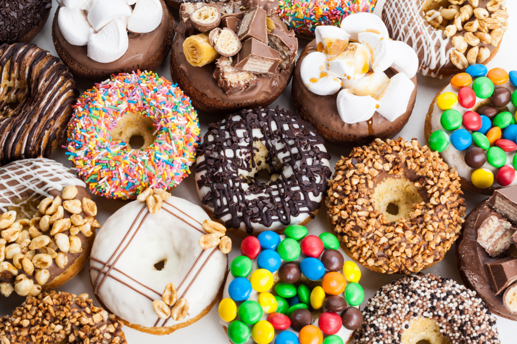 Assorted Donuts jigsaw puzzle in Food & Bakery puzzles on TheJigsawPuzzles.com