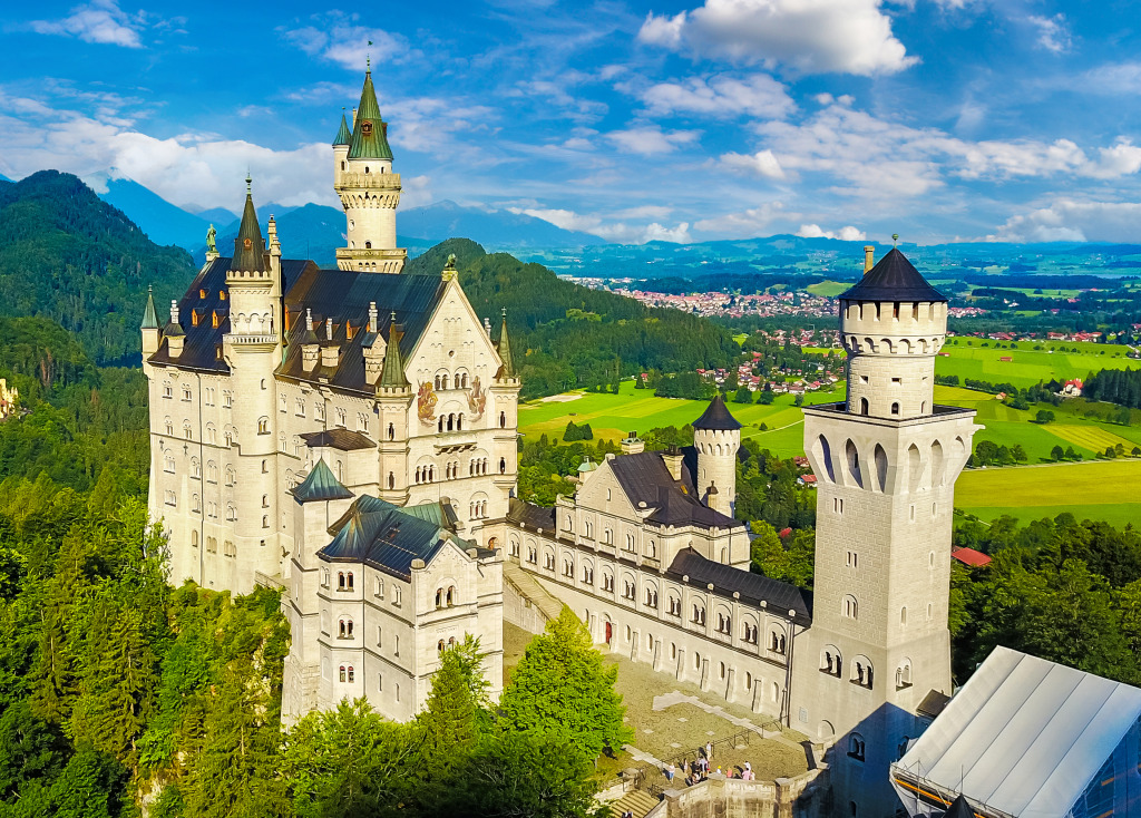 Castelo Neuschwanstein, Baviera, Alemanha jigsaw puzzle in Castelos puzzles on TheJigsawPuzzles.com