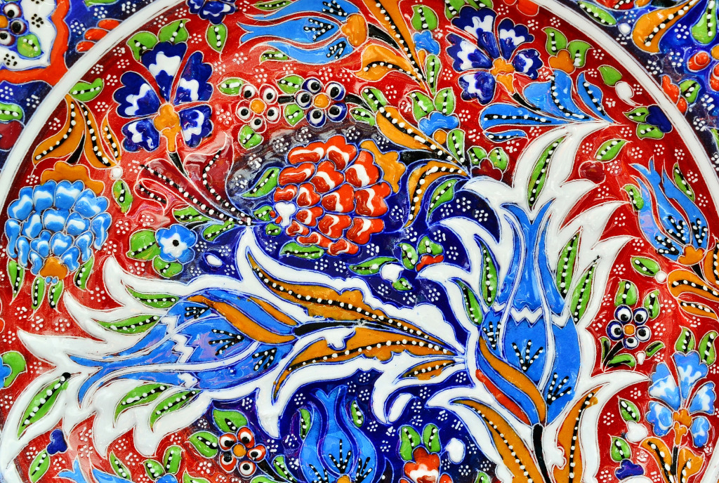 Mosaico Floral jigsaw puzzle in Artesanato puzzles on TheJigsawPuzzles.com