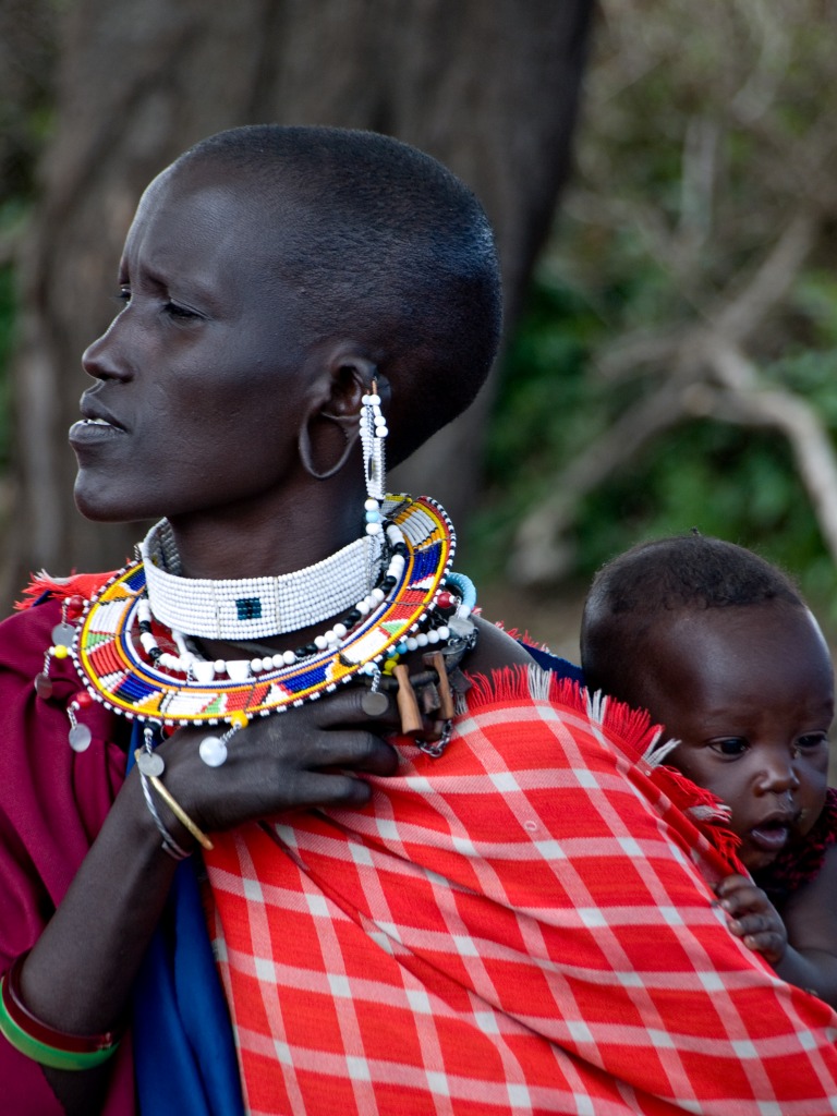 Maasai Woman and Baby jigsaw puzzle in People puzzles on TheJigsawPuzzles.com