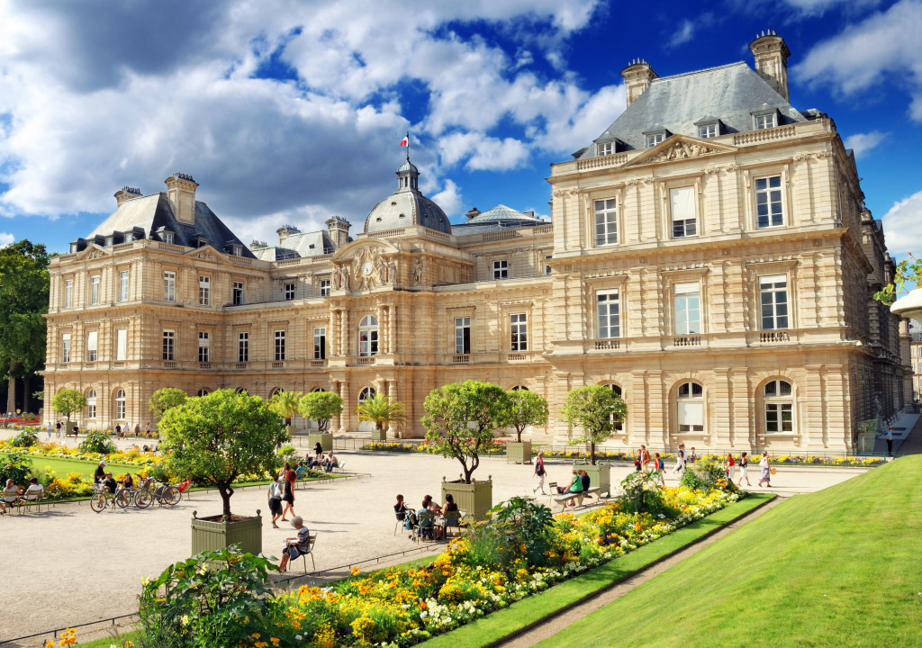 Palácio de Luxemburgo em Paris, França jigsaw puzzle in Castelos puzzles on TheJigsawPuzzles.com