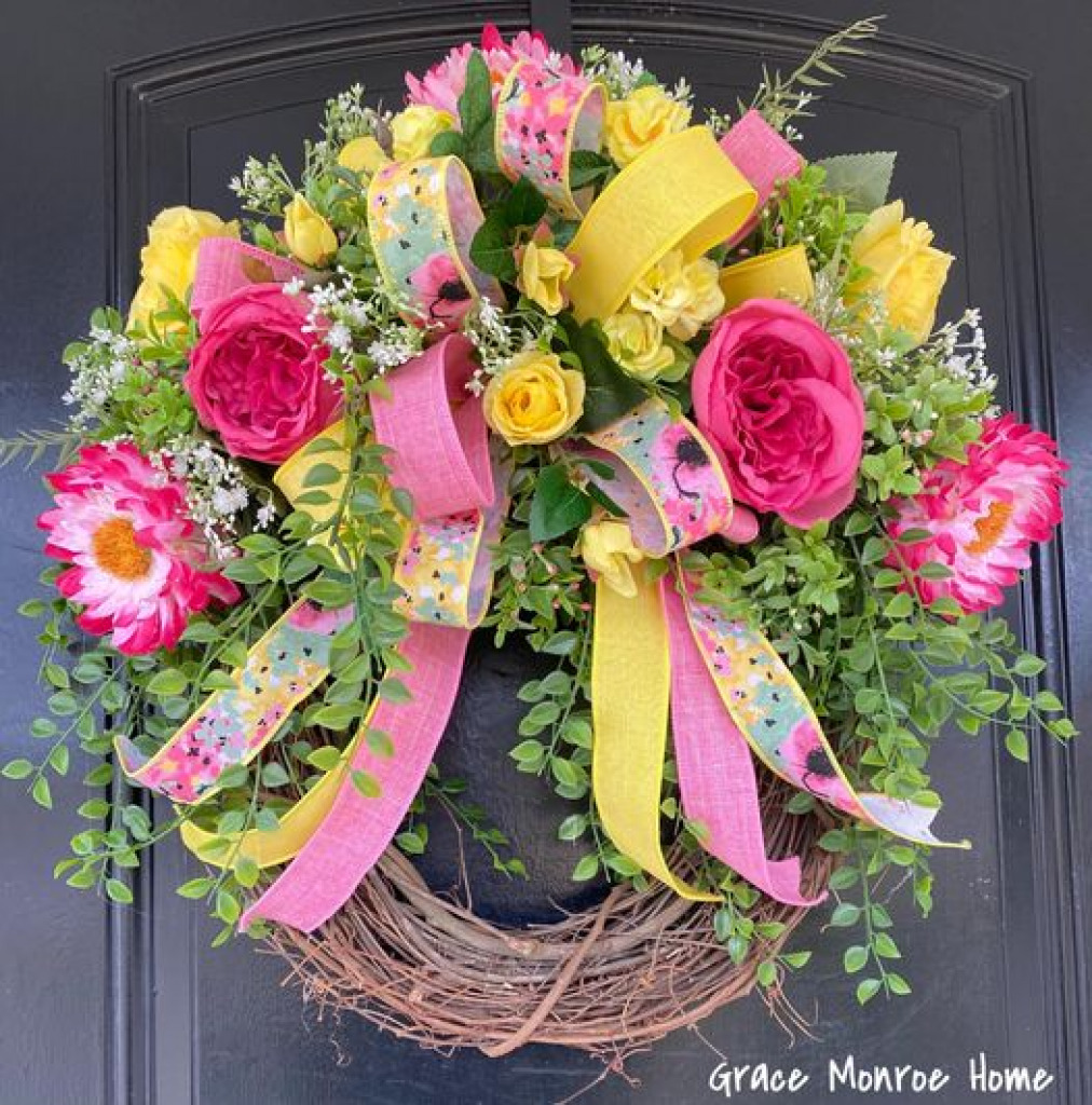 spring wreath jigsaw puzzle in Sharlene McIntyre puzzles on TheJigsawPuzzles.com