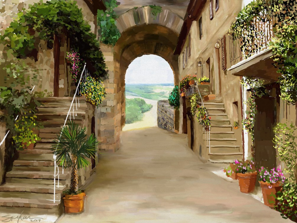 Tuscan29x12300 jigsaw puzzle in Dominick Vince puzzles on TheJigsawPuzzles.com