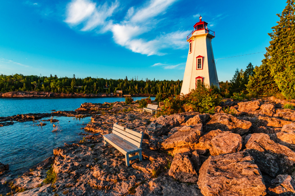 Big Tub Lighthouse, Ontario, Canada jigsaw puzzle in Great Sightings puzzles on TheJigsawPuzzles.com