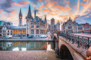 Historic City Center of Ghent, Belgium