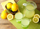 Lemon Juice and Sliced Lemons
