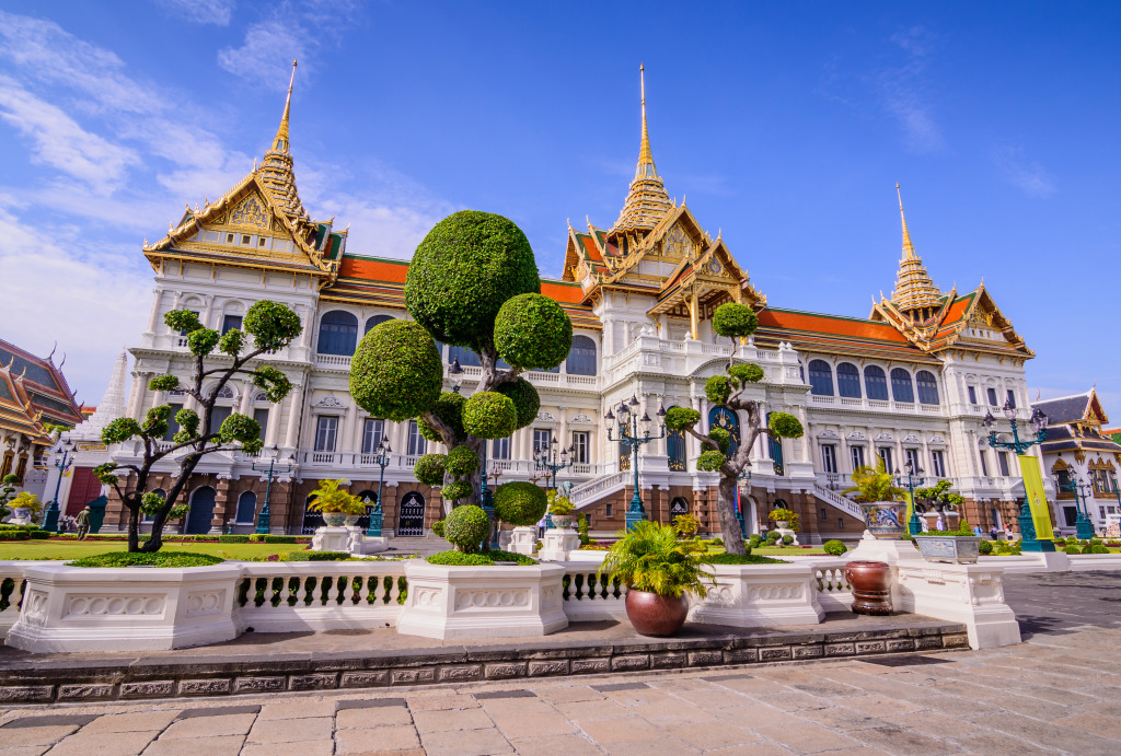 Grand Palace Em Bangkok, Tailândia jigsaw puzzle in Castelos puzzles on TheJigsawPuzzles.com