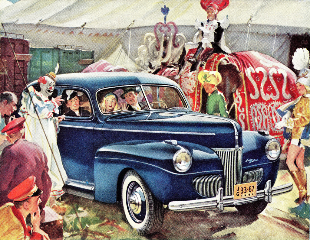1941 Ford Super De Luxe Sedan jigsaw puzzle in Cars & Bikes puzzles on TheJigsawPuzzles.com