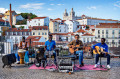 Street Music Band in Lisbon, Portugal