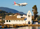 Corfu Airport in Greece