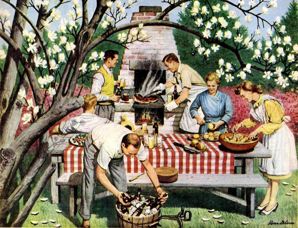 Backyard Barbecue jigsaw puzzle in People puzzles on TheJigsawPuzzles.com