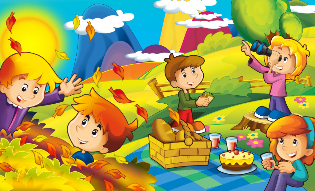 Im Park jigsaw puzzle in Kinder Puzzles puzzles on TheJigsawPuzzles.com
