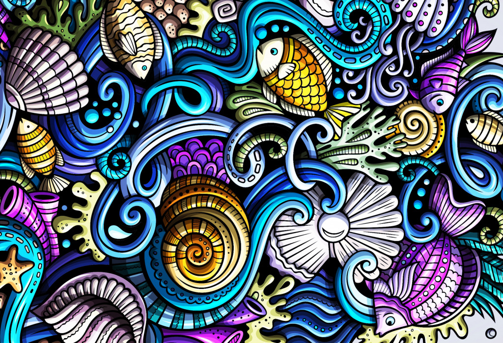 Морская жизнь jigsaw puzzle in Подводный мир puzzles on TheJigsawPuzzles.com