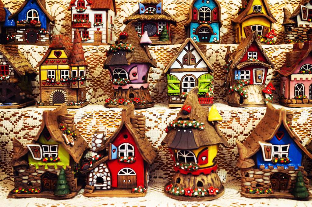 Northern European Ceramic Houses jigsaw puzzle in Puzzle of the Day puzzles on TheJigsawPuzzles.com