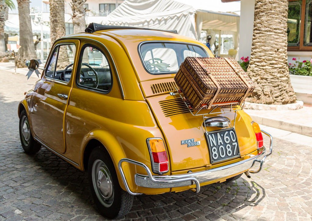 1957 Fiat 500 in Naples, Italy jigsaw puzzle in Cars & Bikes puzzles on TheJigsawPuzzles.com