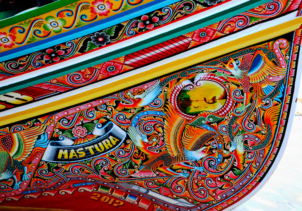 Традиционная рыбацкая лодка в Паттани, Таиланд jigsaw puzzle in Макросъёмка puzzles on TheJigsawPuzzles.com
