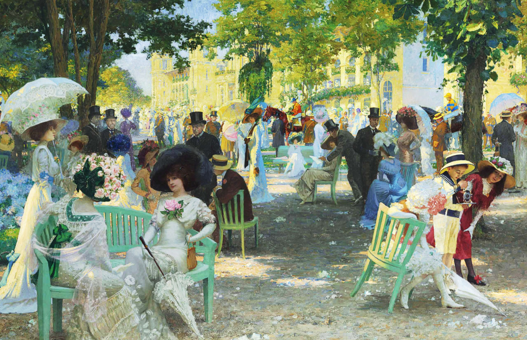 Paddock de Longchamp jigsaw puzzle in Chefs d'oeuvres puzzles on TheJigsawPuzzles.com