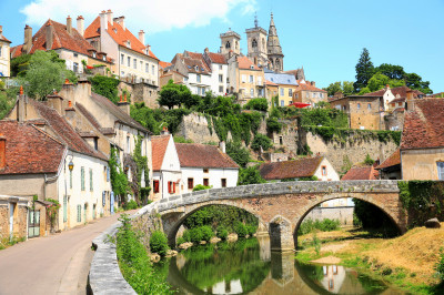 Semur-en-Auxois, Burgundy, France jigsaw puzzle in Bridges puzzles on ...