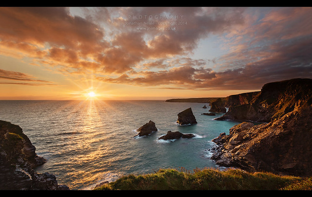 Tintagel sunrise jigsaw puzzle in ctheuma puzzles on TheJigsawPuzzles.com