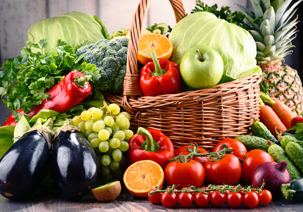 Assorted Raw Vegetables jigsaw puzzle in Fruits & Veggies puzzles on TheJigsawPuzzles.com