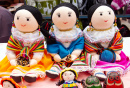 Handmade Dolls in a Market in Ecuador