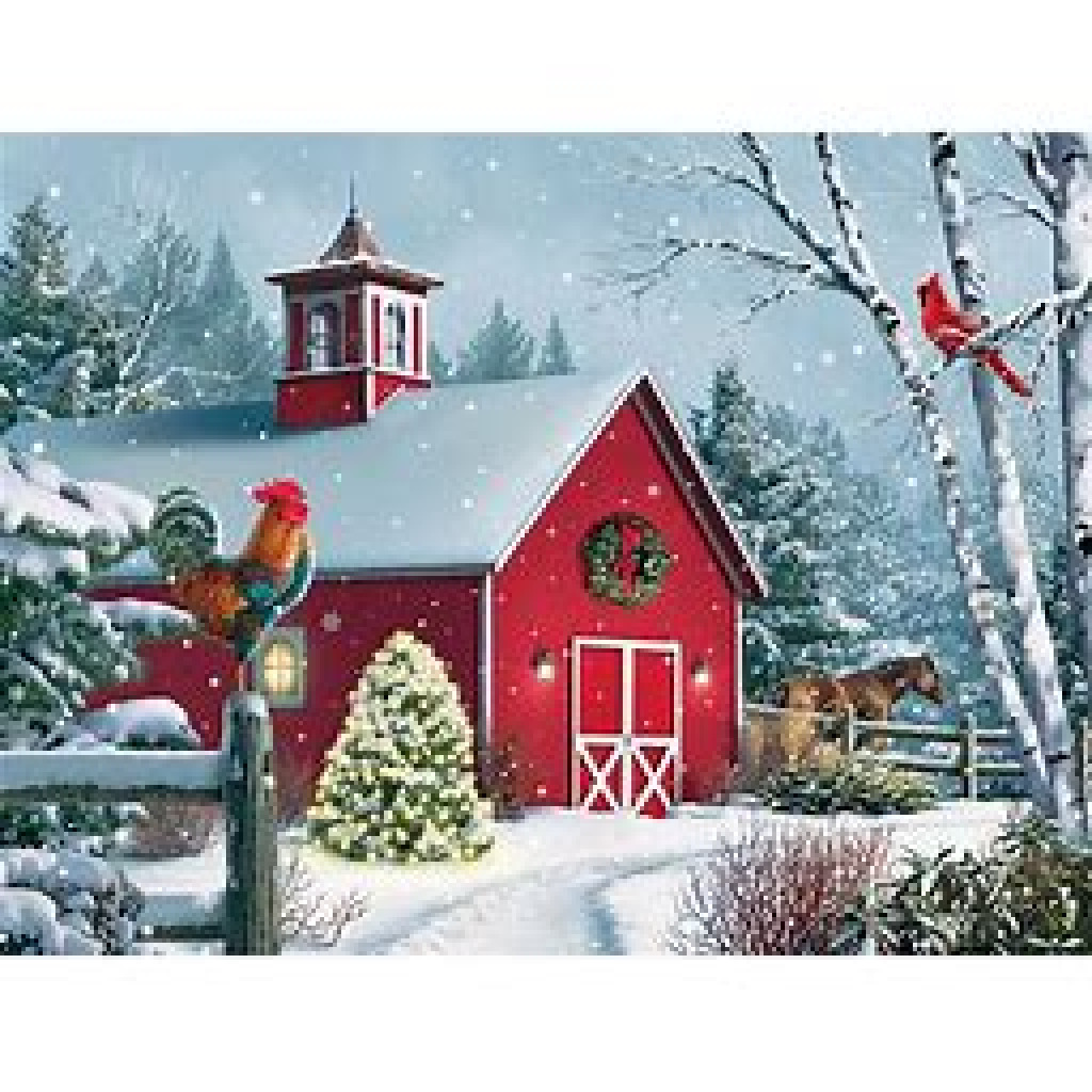 Red Barn jigsaw puzzle in Janice Paulsen puzzles on TheJigsawPuzzles.com