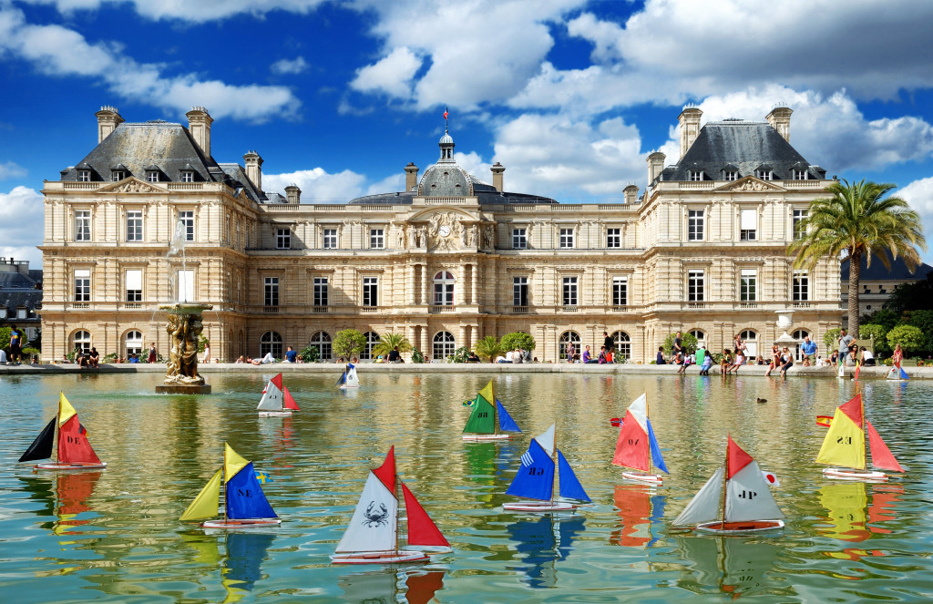 Luxembourg Palace, Paris, France jigsaw puzzle in Châteaux puzzles on TheJigsawPuzzles.com