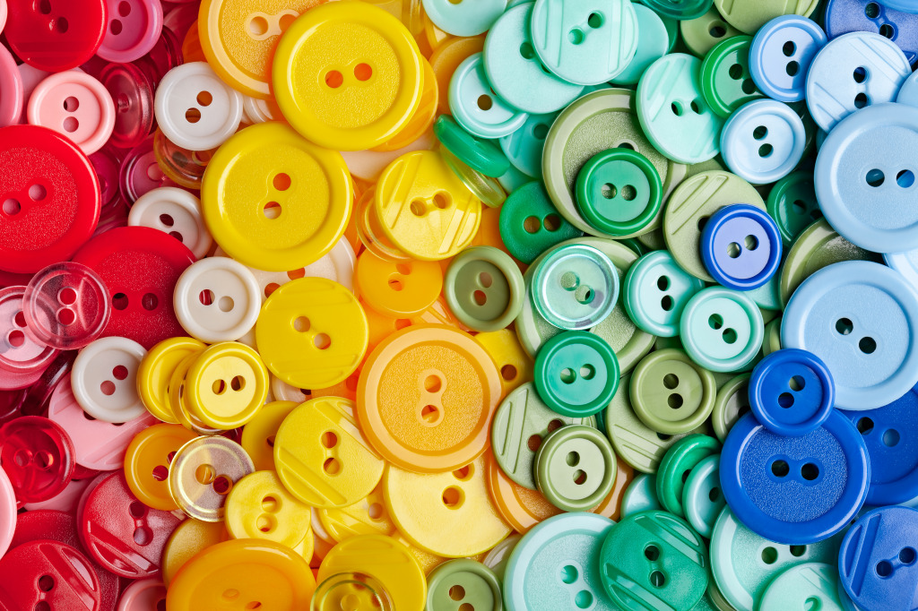 Colorful Plastic Buttons jigsaw puzzle in Handmade puzzles on TheJigsawPuzzles.com