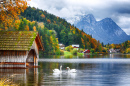 Grundlsee Lake, Austrian Alps