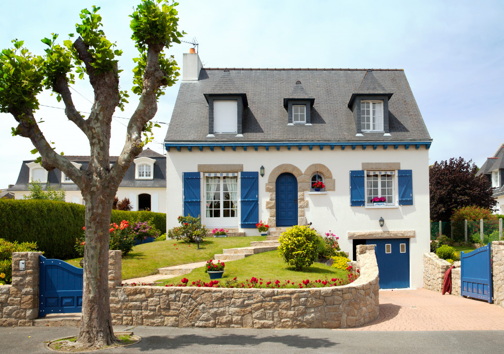Rural House in Brittany, France jigsaw puzzle in Puzzle of the Day puzzles on TheJigsawPuzzles.com