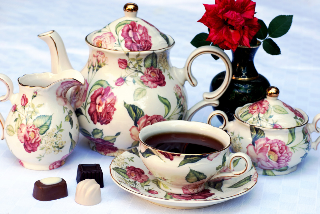 Tea Time jigsaw puzzle in Puzzle of the Day puzzles on TheJigsawPuzzles.com