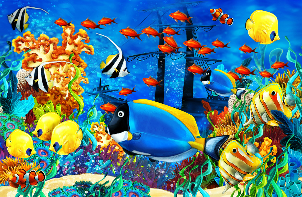 Underwater Scene jigsaw puzzle in Under the Sea puzzles on TheJigsawPuzzles.com