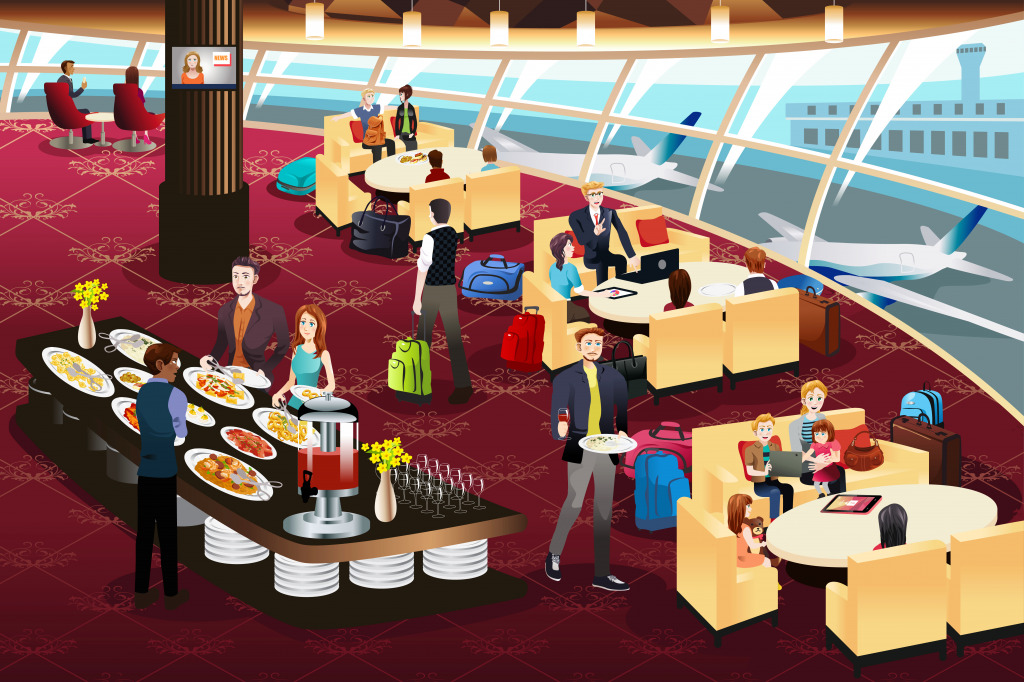 Airport Lounge jigsaw puzzle in Aviation puzzles on TheJigsawPuzzles.com