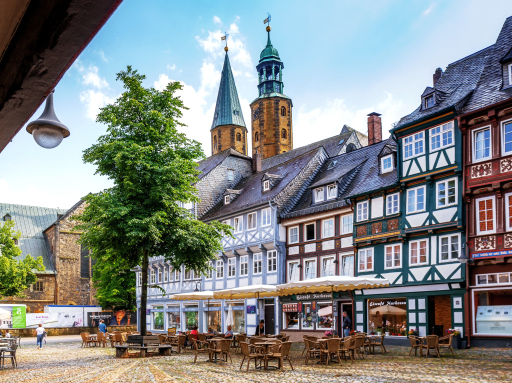 Old Town of Goslar, Germany jigsaw puzzle in Puzzle of the Day puzzles on TheJigsawPuzzles.com