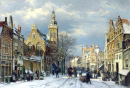 A Winter's Day in a Sunlit Street