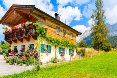 Going am Wilden Kaiser Alpine Village jigsaw puzzle in Great Sightings ...