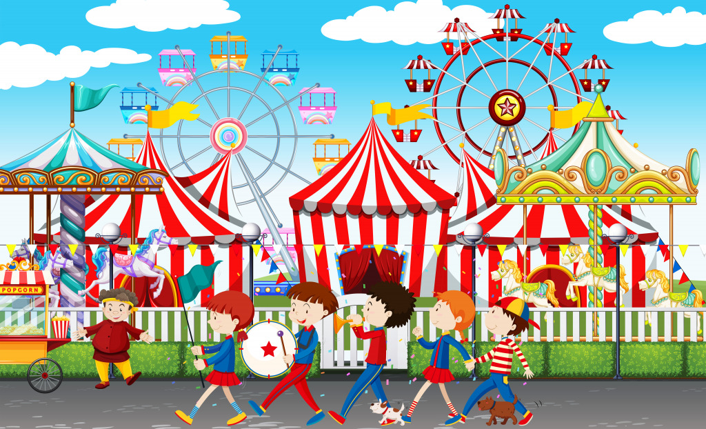At the Carnival jigsaw puzzle in Kids Puzzles puzzles on TheJigsawPuzzles.com