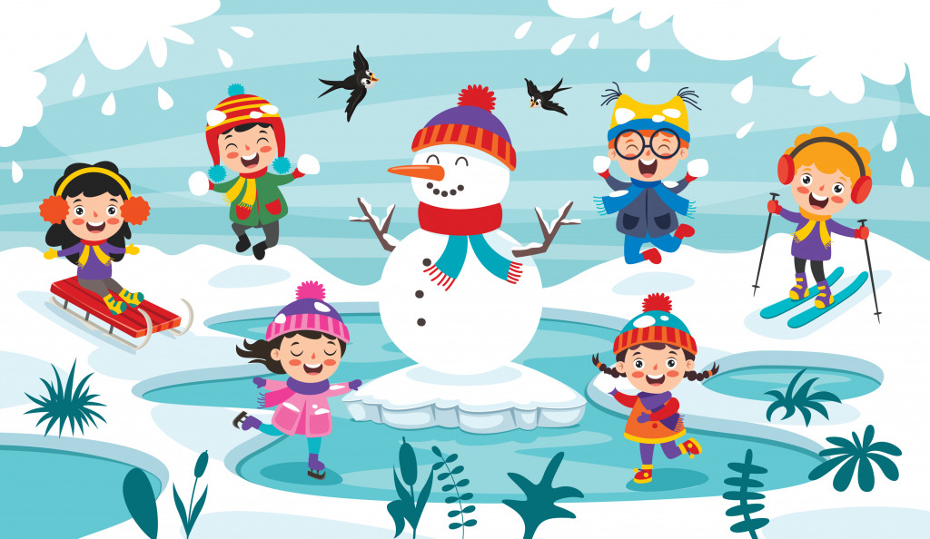 Winter Fun jigsaw puzzle in Kids Puzzles puzzles on TheJigsawPuzzles.com