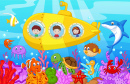 Happy Kids in the Submarine