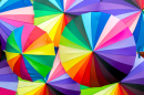 Colorful Umbrellas Background