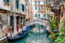 Quiet Canal in Venice, Italy