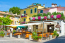 Street Restaurant in Bardolino, Italy