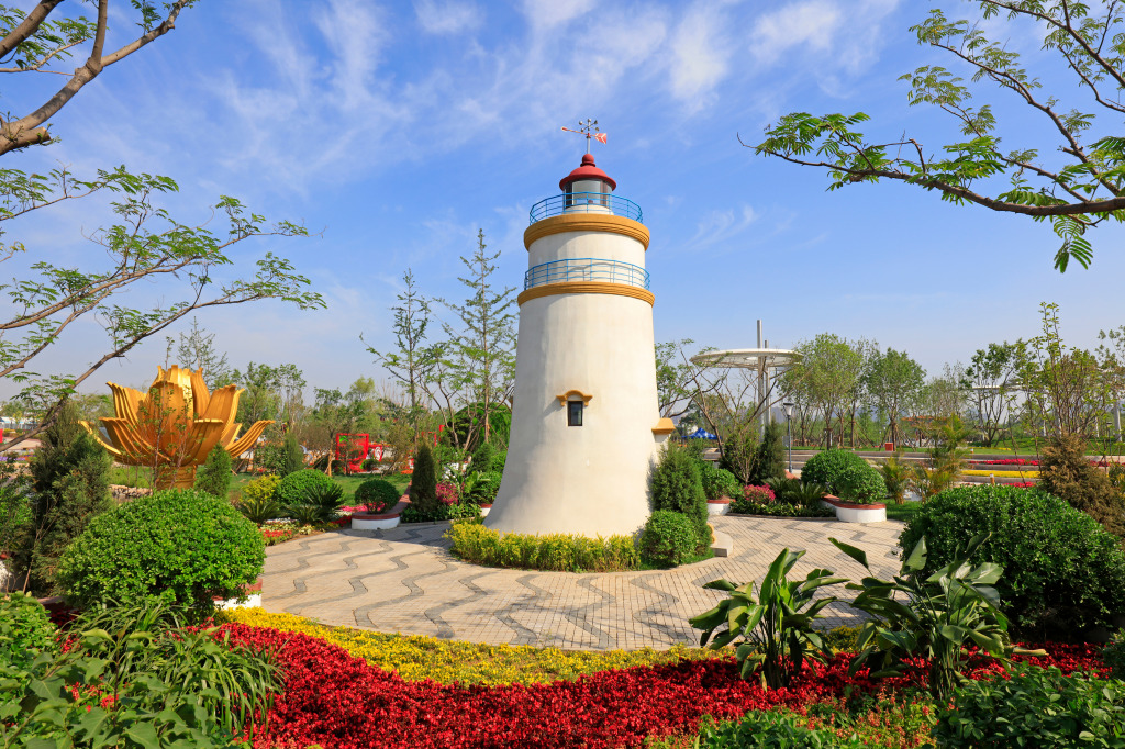 Macao Guia Lighthouse Miniature jigsaw puzzle in Great Sightings puzzles on TheJigsawPuzzles.com