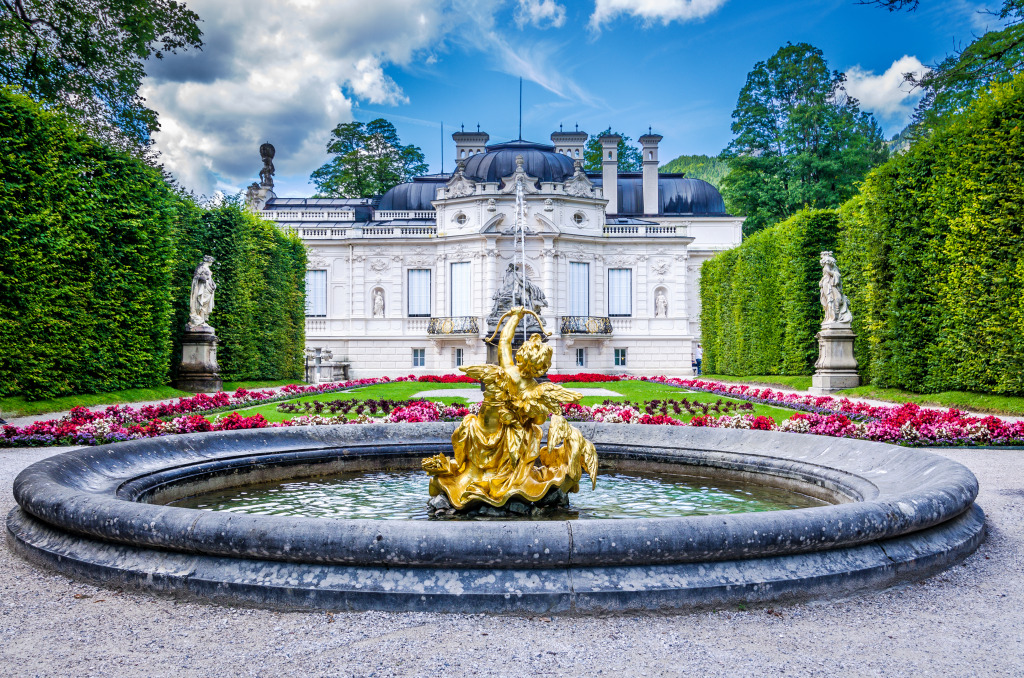 Kings' Palace in Linderhof, Germany jigsaw puzzle in Castles puzzles on TheJigsawPuzzles.com