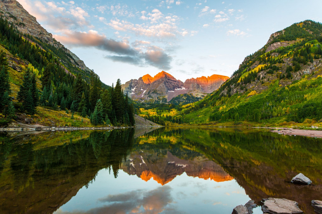 maroon-bells-usa jigsaw puzzle in ctheuma puzzles on TheJigsawPuzzles.com