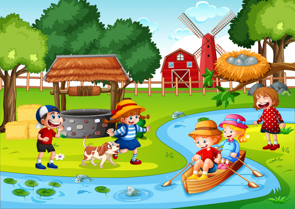 No Campo jigsaw puzzle in Infantil puzzles on TheJigsawPuzzles.com