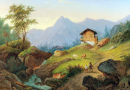 Mountain Landscape with a Traveller