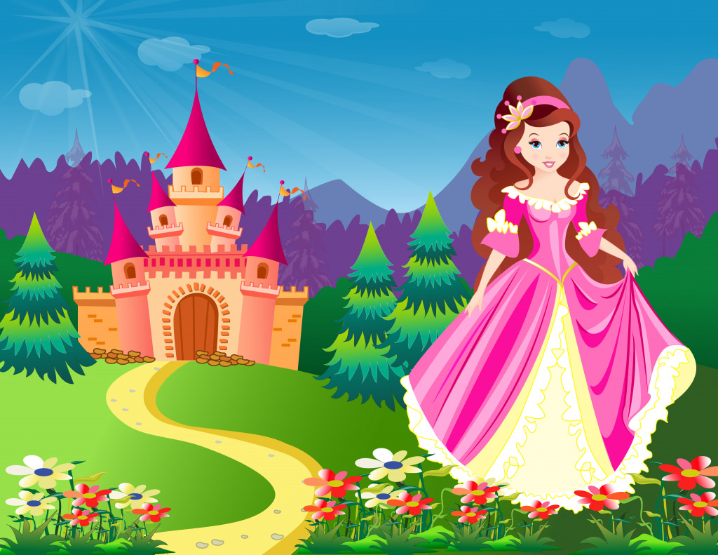 Сказочная принцесса jigsaw puzzle in Детские пазлы puzzles on TheJigsawPuzzles.com